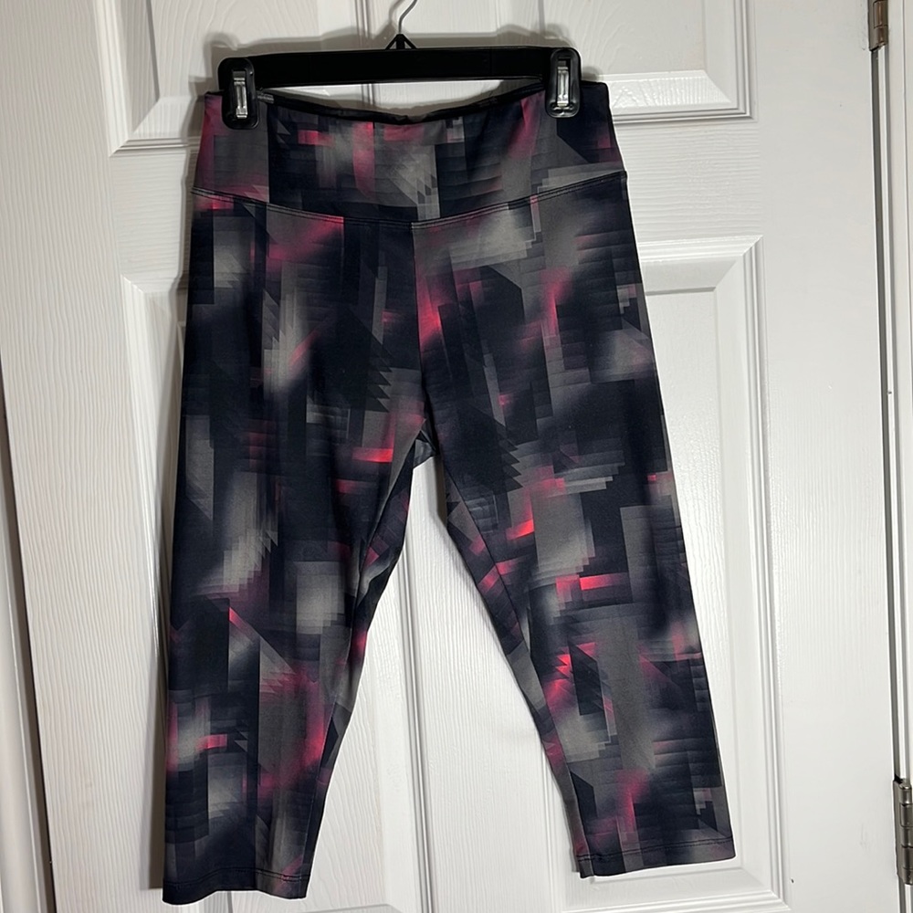 Marika Tek: Workout, Knee Length Leggins; Multi-Pattern; Med.